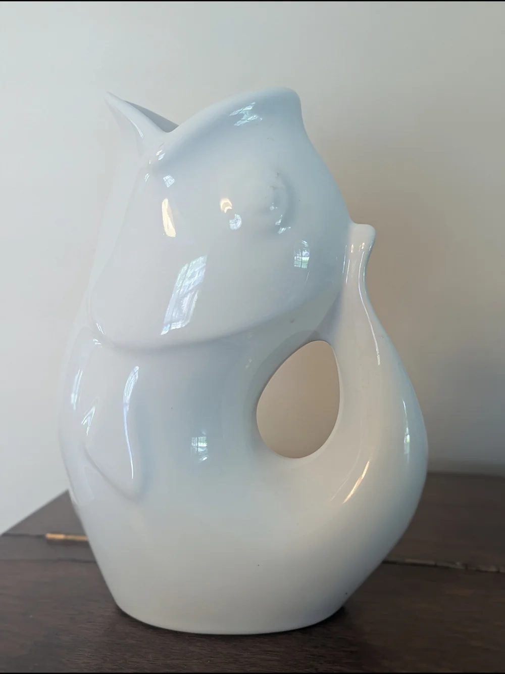GurglePot Fish Pitcher 9.5” Whimsical Ceramic Vase 42 oz